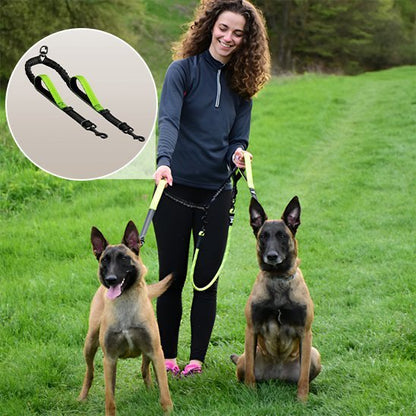 Double laisse pour chien | Sans Enchevêtrement - Chiendoux