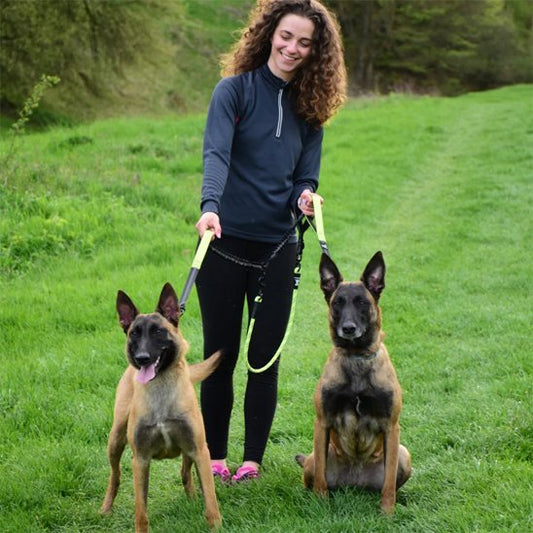 Double laisse pour chien | Sans Enchevêtrement - Chiendoux
