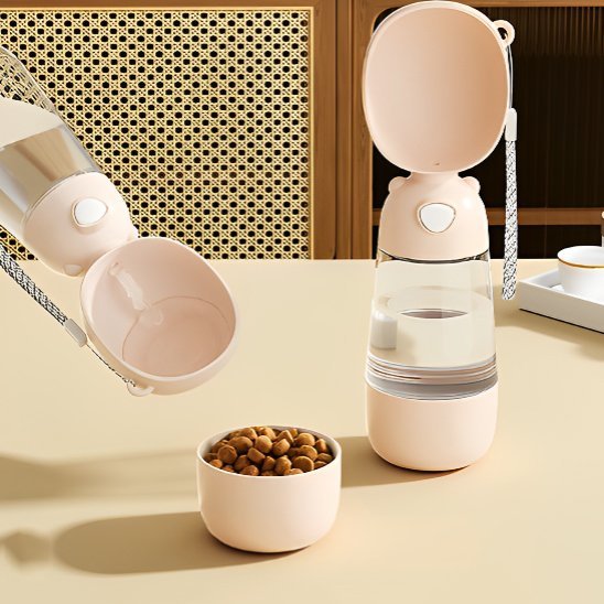 Gourde pour chien 2-en-1 | Portable Étanche | 400ml - Chiendoux