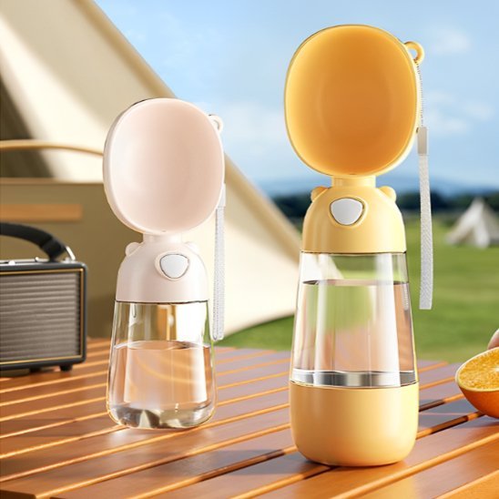 Gourde pour chien 2-en-1 | Portable Étanche | 400ml - Chiendoux