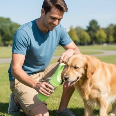 Gourde pour Chien | Portable Étanche - Chiendoux