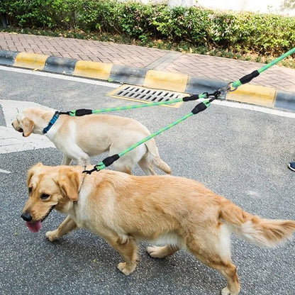 Laisse double pour chien | Confort optimal - Chiendoux