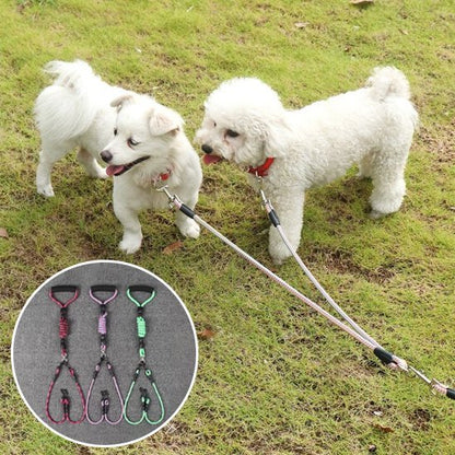 Laisse double pour chien | Confort optimal - Chiendoux
