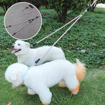 Laisse double pour chien | Confort optimal - Chiendoux