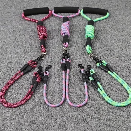 Laisse double pour chien | Confort optimal - Chiendoux