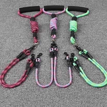 Laisse double pour chien | Confort optimal - Chiendoux
