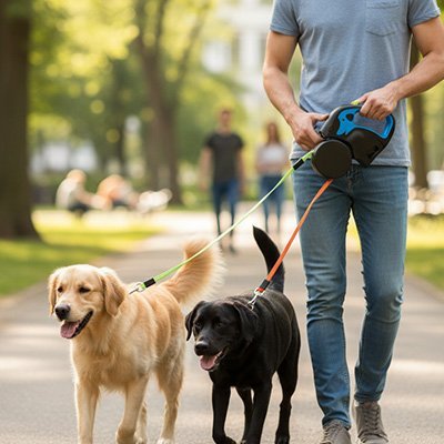 Laisse double pour Chien | Confort & Sécurité - Chiendoux