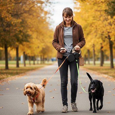 Laisse double pour Chien | Confort & Sécurité - Chiendoux
