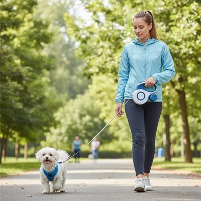 Laisse enrouleur chien | Freinage sécurisé - Chiendoux