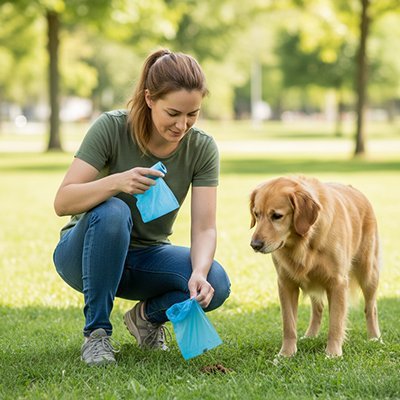 Sac à crotte pour chien | Lot de 10 rouleaux multicolores - Chiendoux