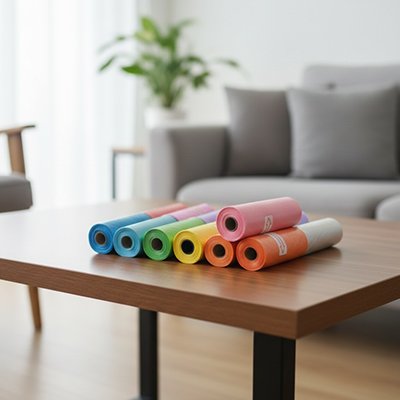 Sac à crotte pour chien | Lot de 10 rouleaux multicolores - Chiendoux