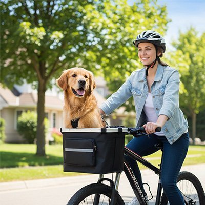 Vélo panier Chien | Sécurisé - Chiendoux
