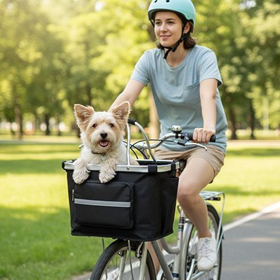 Vélo panier Chien | Sécurisé - Chiendoux