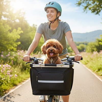 Vélo panier Chien | Sécurisé - Chiendoux